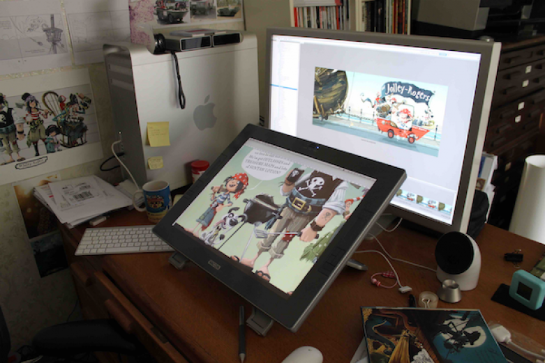 Jonny Duddle's desk